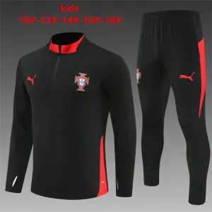 Portugal 2025/26 Kids Sports Set Black