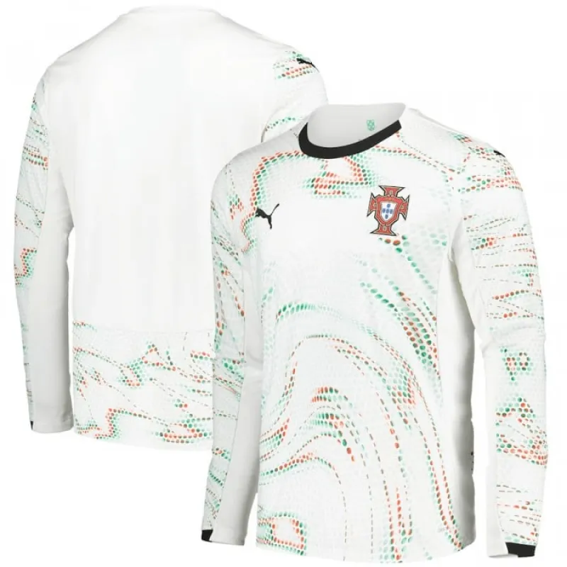 Portugal 2025/26 Away Long-Sleeved Jersey - White