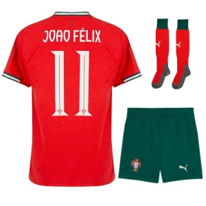 Portugal JOAO FÉLIX Kids' Kit 2025/26 Home - Red