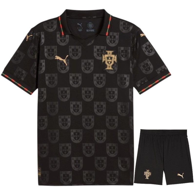 Portugal 2025/26 Sonderedition Kinder-Set - Schwarz