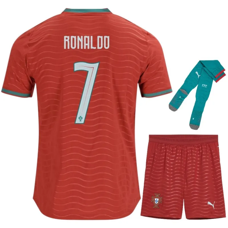 Portugal RONALDO Kids' Kit 2026/27 Home - Red