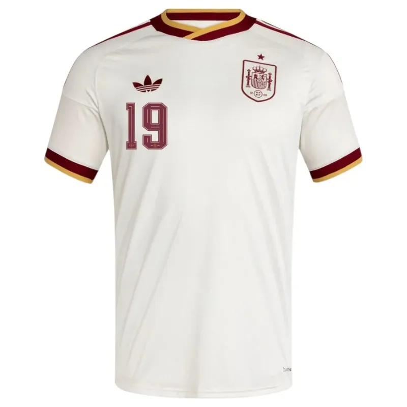 Spagna LAMINE YAMAL 2026/27 maglia trasferta bianca