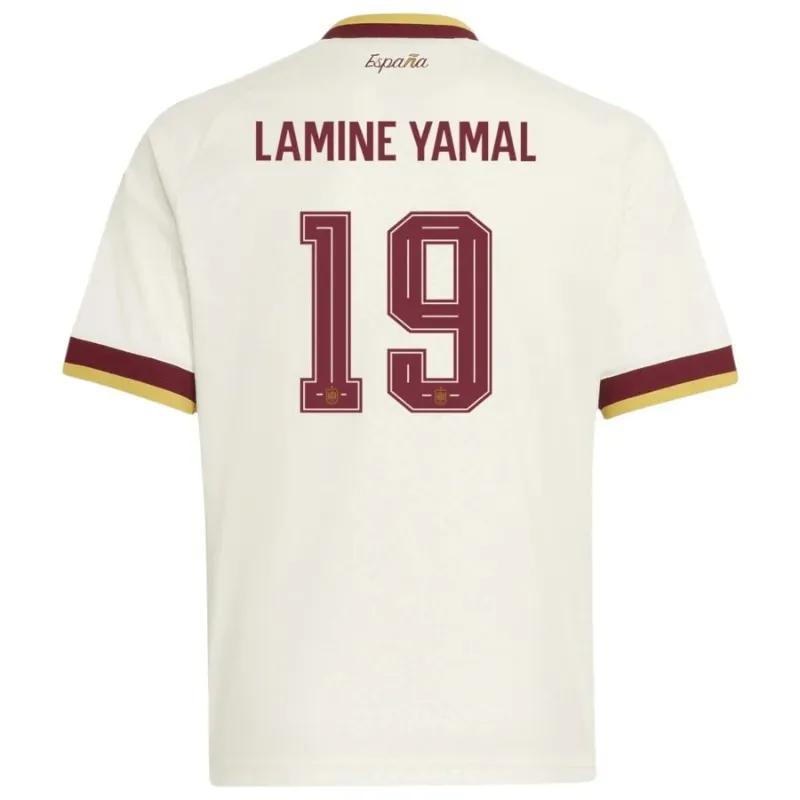 Spain LAMINE YAMAL 2026/27 kids away jersey white