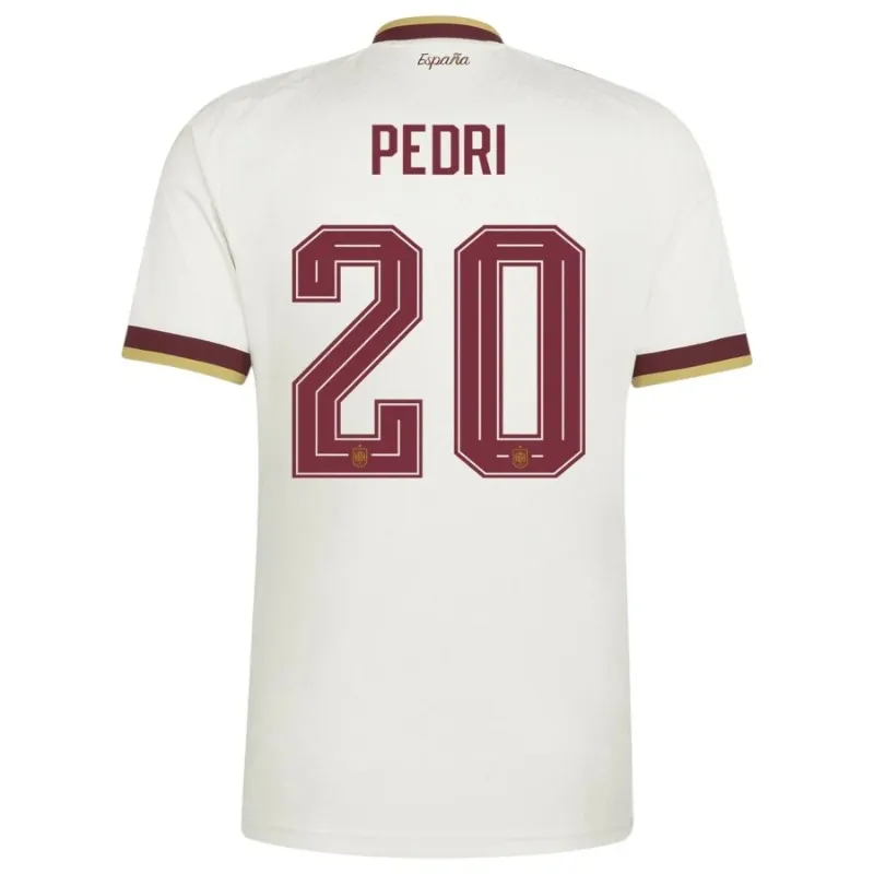 Spain PEDRI 2026/27 away jersey white