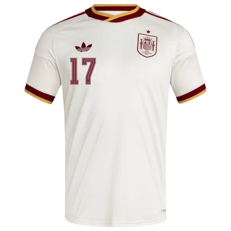 Spain WILLIAMS JR 2026/27 kids away jersey set white