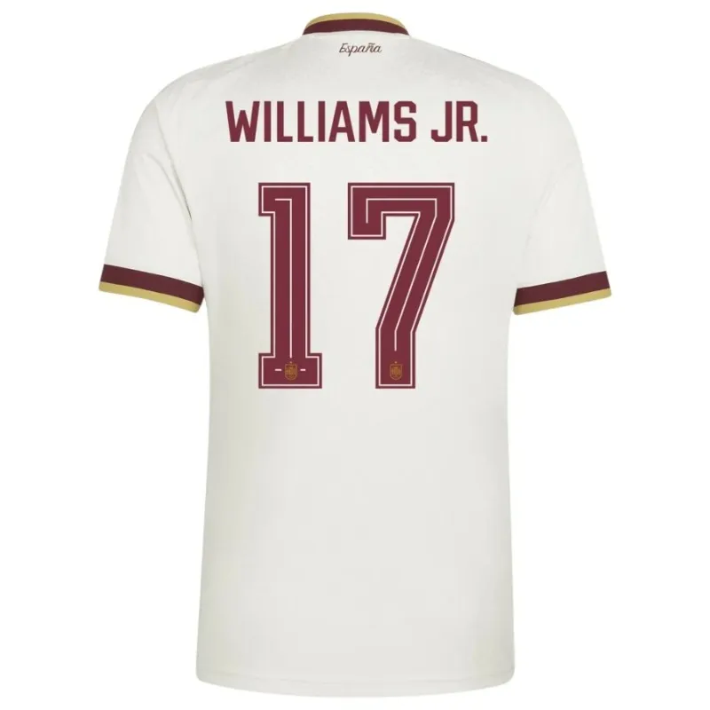 Spain WILLIAMS JR 2026/27 kids away jersey set white