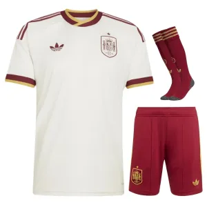 Spain 2026/27 kids away jersey set white