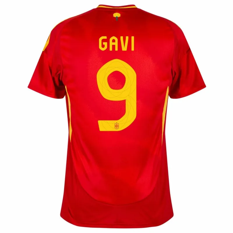 Insieme di maglia per bambini della Spagna di Gavi 2024/25 - Rossa