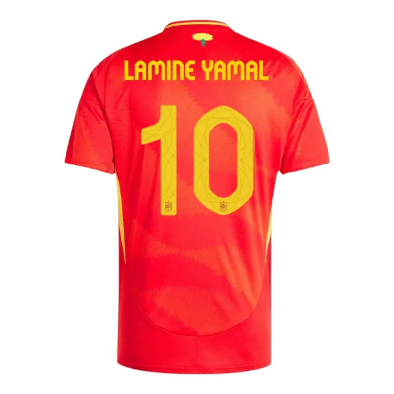 Yamal's Spanien 2024/25 Heim-Kinder-Trikotsatz - Rot