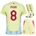 Insieme di maglia per bambini della Spagna di Pedro 2024/25 - Giallo