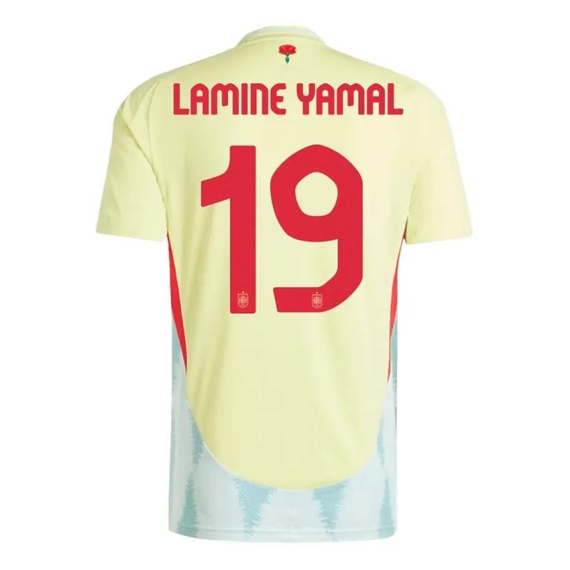 Conjunto de camisa de campo para niños de España de Yamal 2024/25 - Amarillo