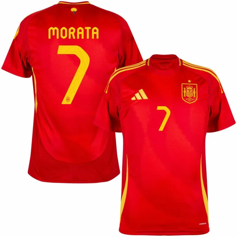 Morata's Spain 2024/25 Home Jersey - Red