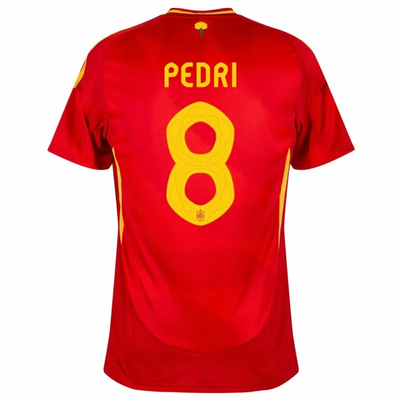 Pedri's Spanische 2024/25 Heimtrikot - Rot
