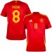 Pedri's Spanische 2024/25 Heimtrikot - Rot