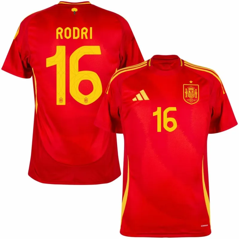 RODRI's Spain 2024/25 Home Jersey - Red