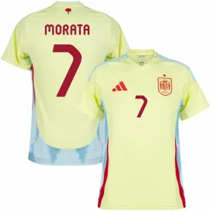 Morata's Spain 2024/25 Away Jersey - Yellow