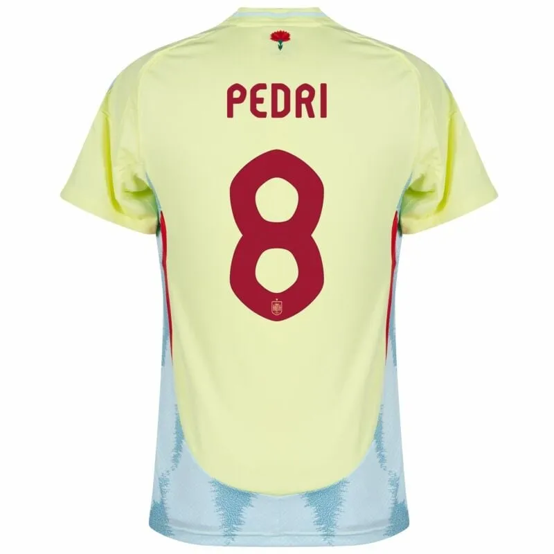Pedri's Spain 2024/25 Away Jersey - Yellow