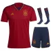 Kit Completo Bambino Spagna Mondiali 2022 Casa - Rosso