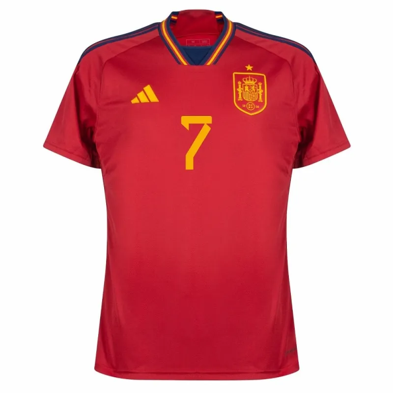 Morata's Spain 2022 FIFA World Cup Home Jersey - Red
