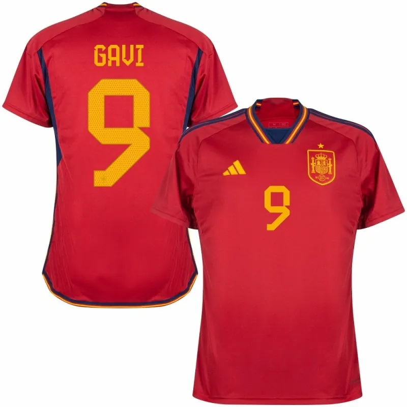 Camisa principal de España para la Copa del Mundo FIFA 2022 de Gavi - Roja