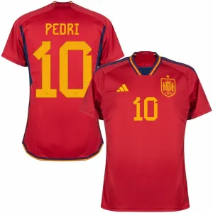 Pedri's spanisches Heimtrikot für die FIFA-Weltmeisterschaft 2022 - Rot