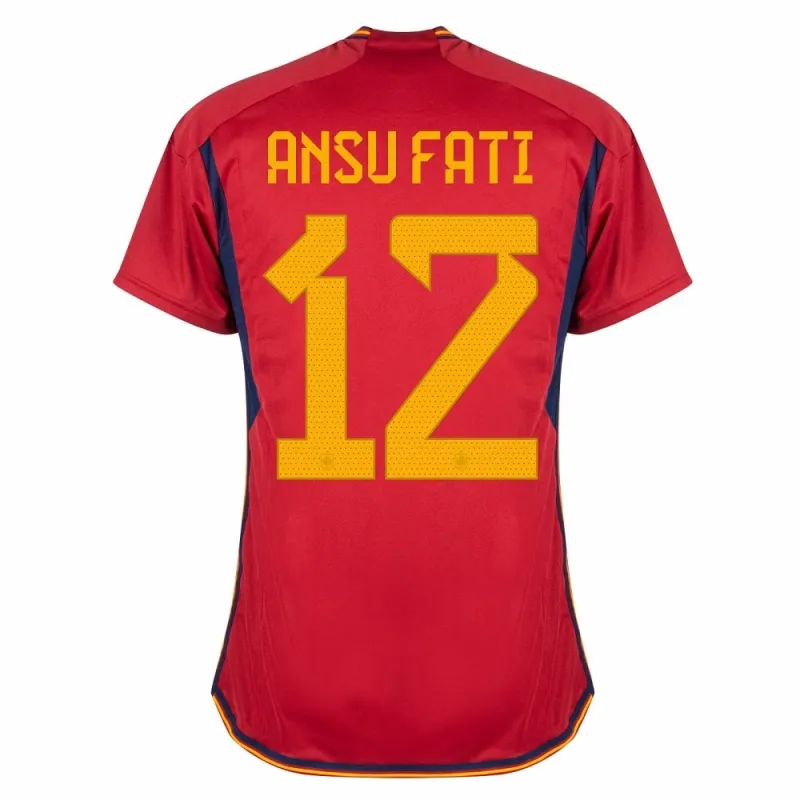 La maglia principale della Spagna per la Coppa del mondo FIFA 2022 di Ansu Fati - Rosso