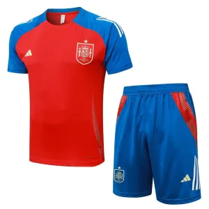 Vestito da allenamento e pantaloncini della Spagna 2024/25 - rosso