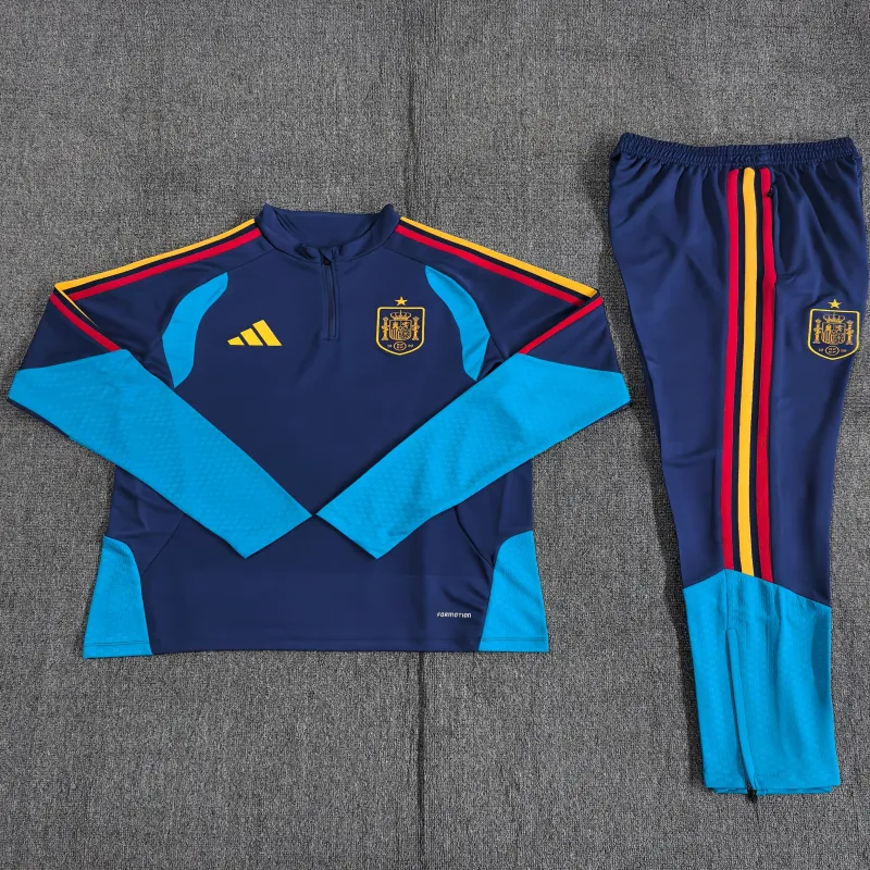 Spanien 2026/27 Kinder Sportanzug blau