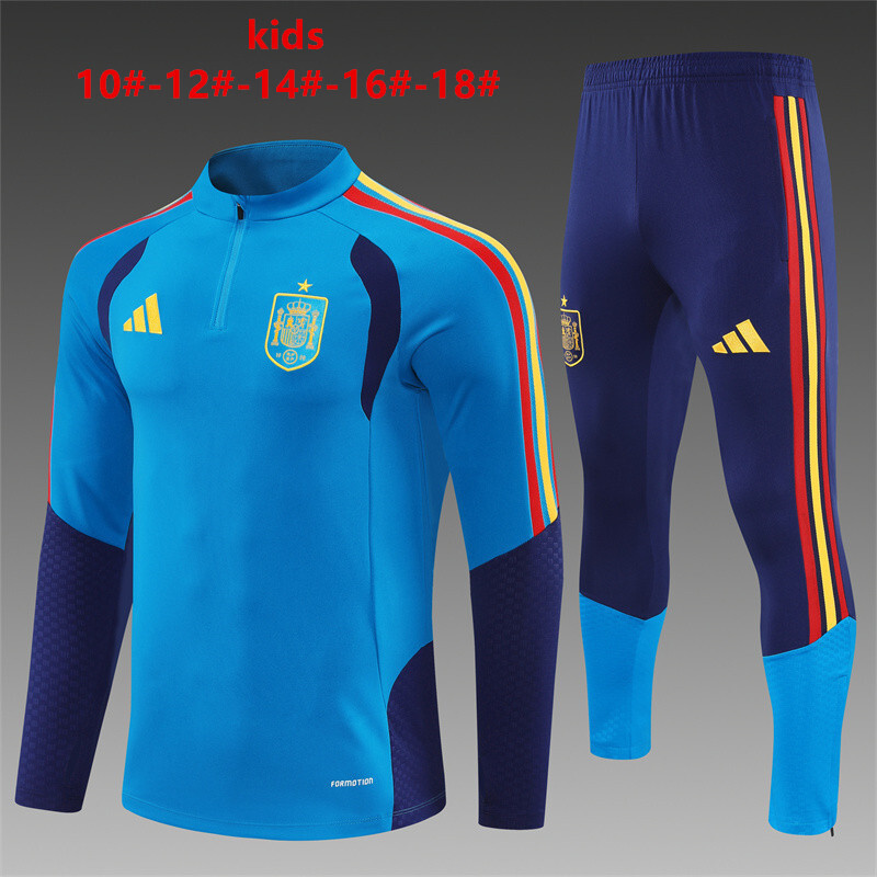 Spanien 2026/27 Kinder Sportanzug blau