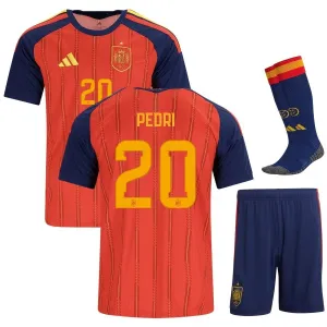 Spain PEDRI 2026/27 Home Kids Kit - Red