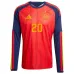 Spain PEDRI 2026/27 Home Long Sleeve Jersey - Red