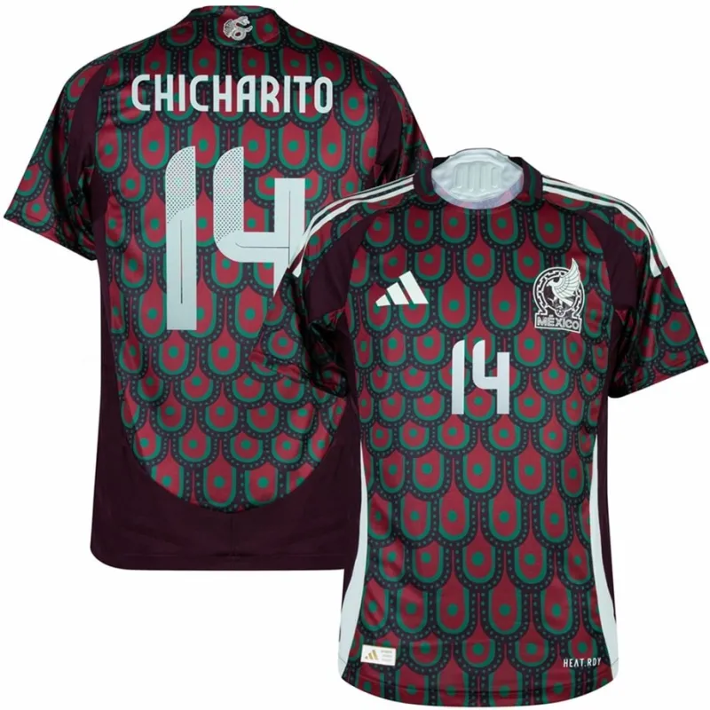 Chicharito Mexiko 2024/25 Heim Fan-Trikot - Rot
