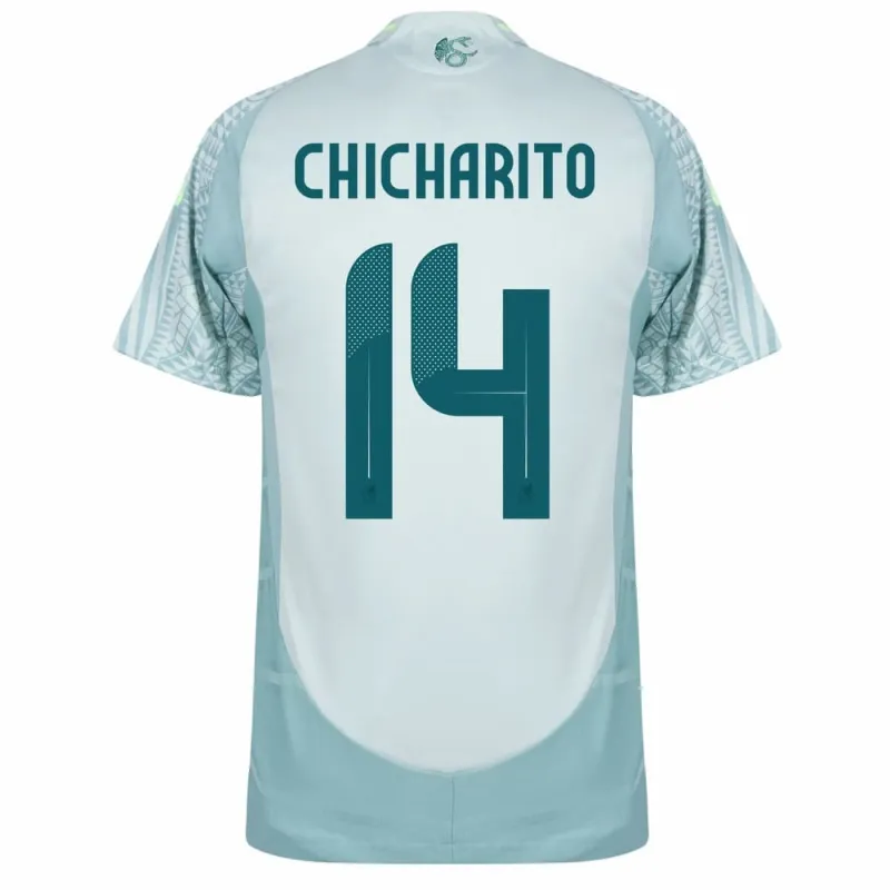 Chicharito Mexiko 2024/25 Auswärts Fan-Trikot - Grün