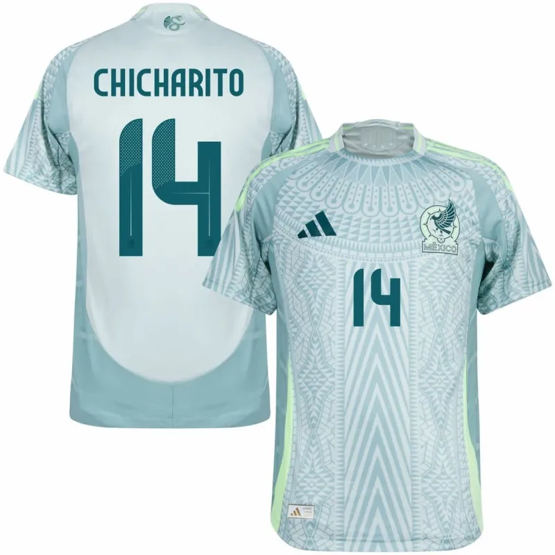 Chicharito Mexiko 2024/25 Auswärts Fan-Trikot - Grün