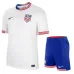 The US team's 2024/25 children's home jersey set, white