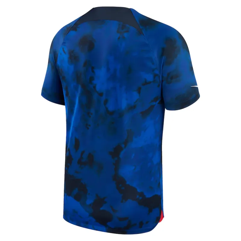 The US team's 2022 World Cup away jersey, blue