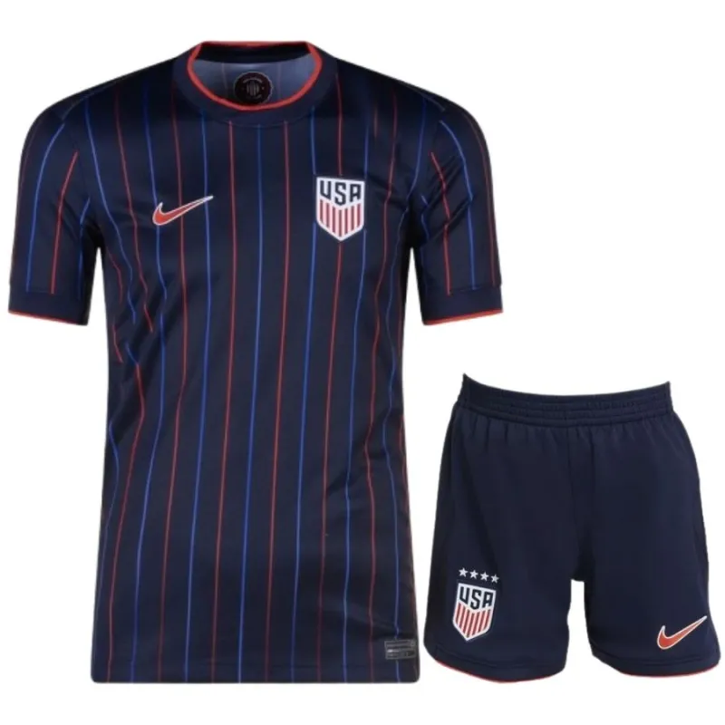 Camiseta + Pantaloncillos infantil de la Selección Estadounidense 2025/26 - Azul