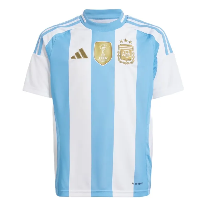 Argentinien 2024/25 Heim Replica Kinder Trikotset - Helle Blau