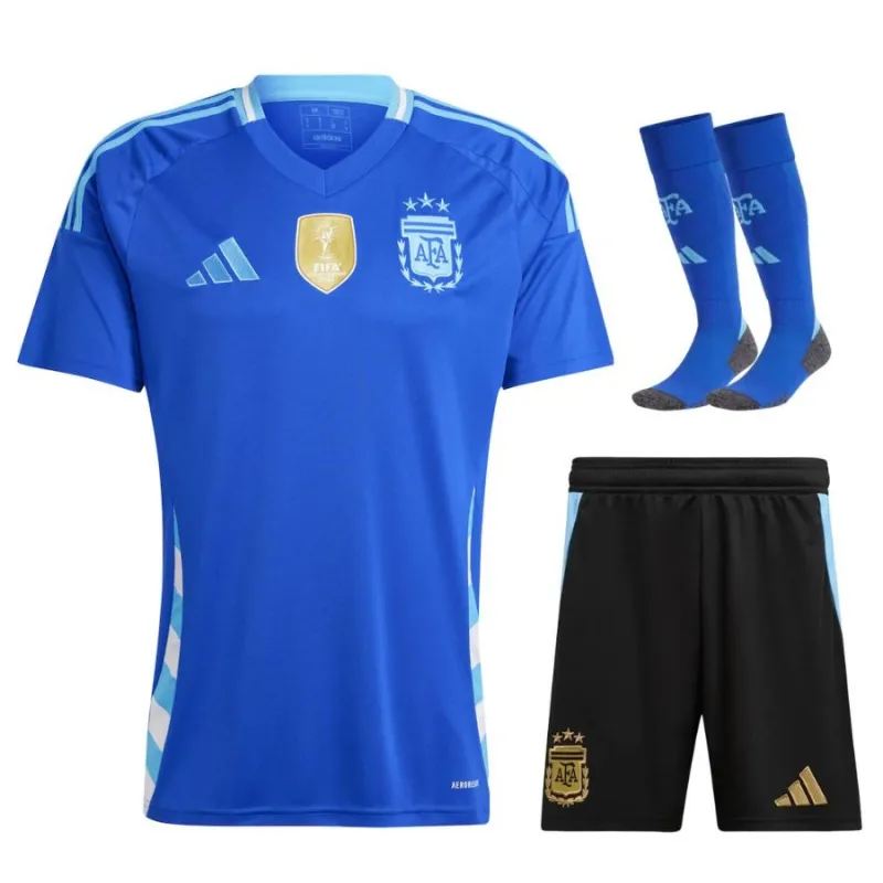 Argentinien 2024/25 Away Kinder-Trikot (Blau)