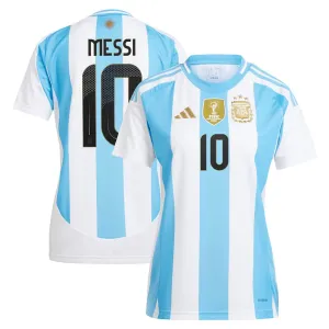 Messi, Argentina 2024/25 Women's Home Jersey (Sky Blue)