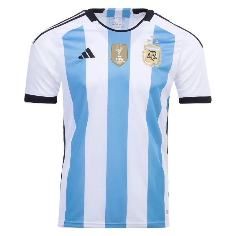 Maglia di casa dell'Argentina 2022/23 a 3 stelle (Blu celeste)