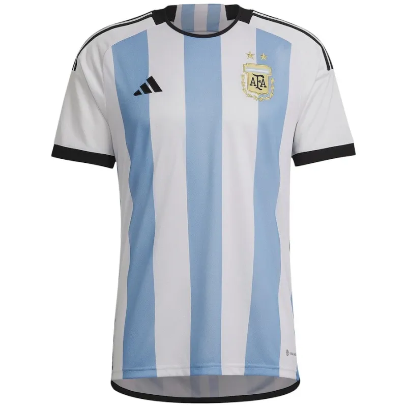 ：Argentinien 2022 Weltmeisterschaft Heimtrikot (Himmelblau)