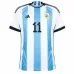 Di Maria, Maglia di casa dell'Argentina per la Coppa del mondo 2022 (Blu celeste)