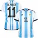 Di Maria, Maglia di casa dell'Argentina per la Coppa del mondo 2022 (Blu celeste)