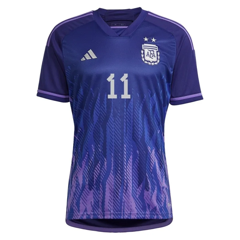 DI MARIA, Maglia di trasferta dell'Argentina per la Coppa del mondo 2022 (Blu)