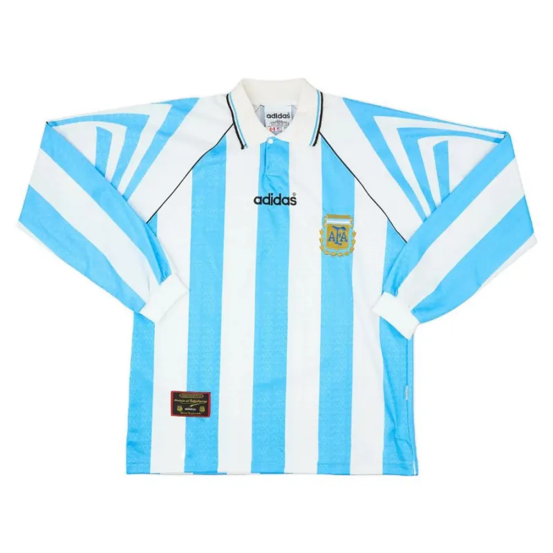 Argentina Maglia da campo a maniche lunghe del 1998 (Blu e Bianca)