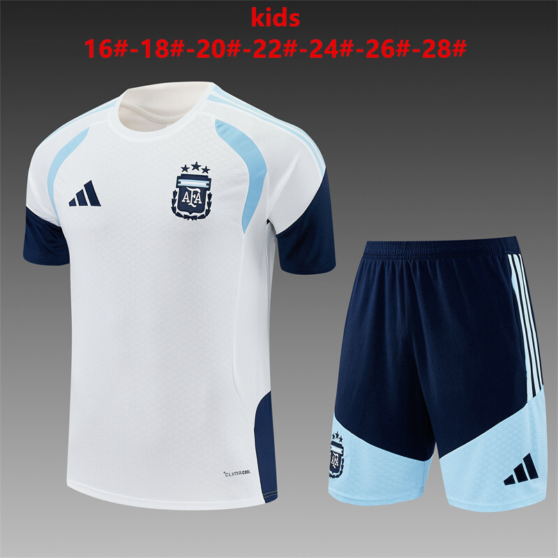 Argentinien 2026/27 Kinder Trainingsanzug weiß