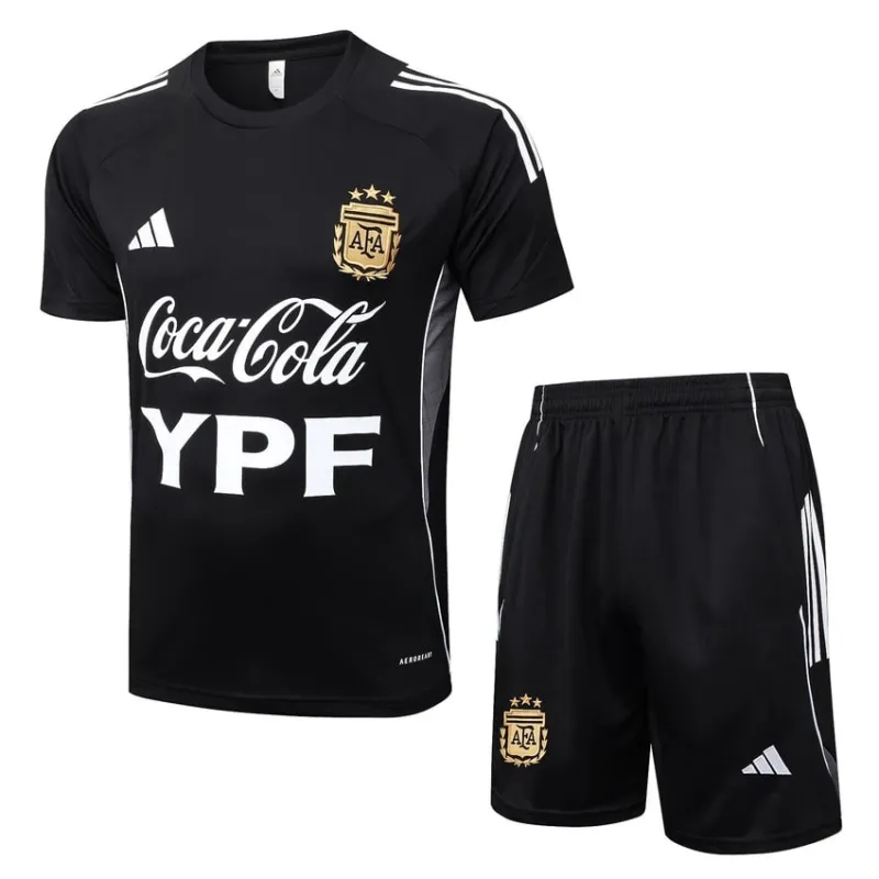 Camiseta de entrenamiento + Pantalones cortos Argentina 2025/26 - Negro