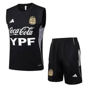 Argentina 2025/26 Tank Top + Shorts Set - Black