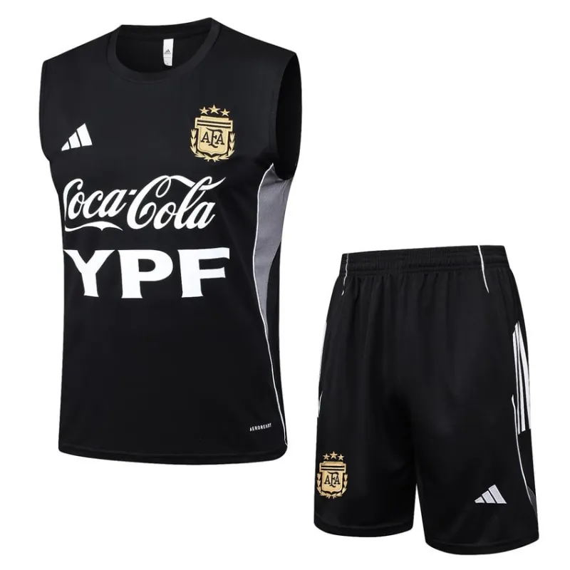 Argentina 2025/26 Tank Top + Shorts Set - Black